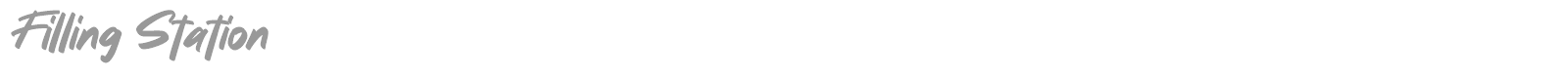 Filling Station font preview